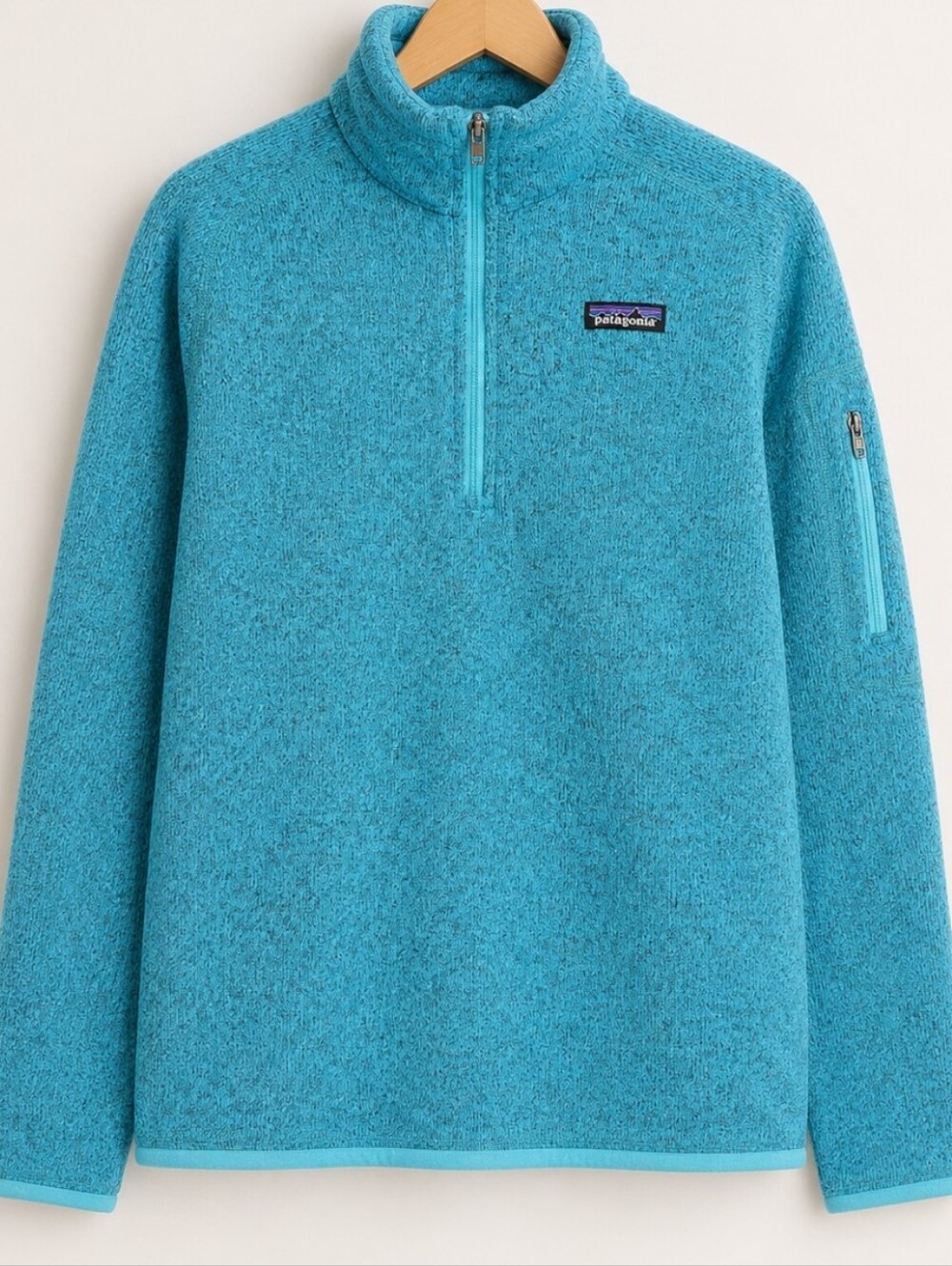 💥Patagonia Women’s Better Sweater 1/4 Zip Fleece Pullover Blue Size M